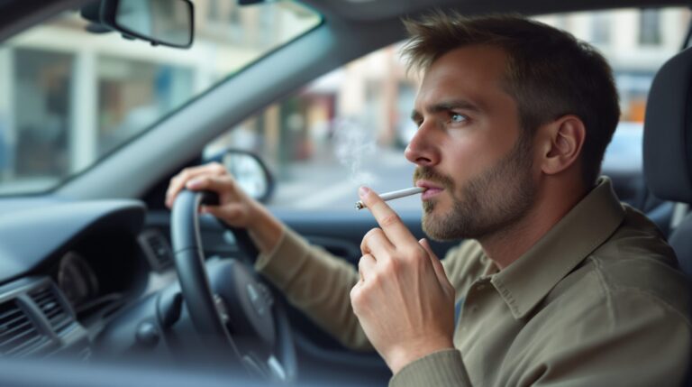 peut on fumer au volant en france